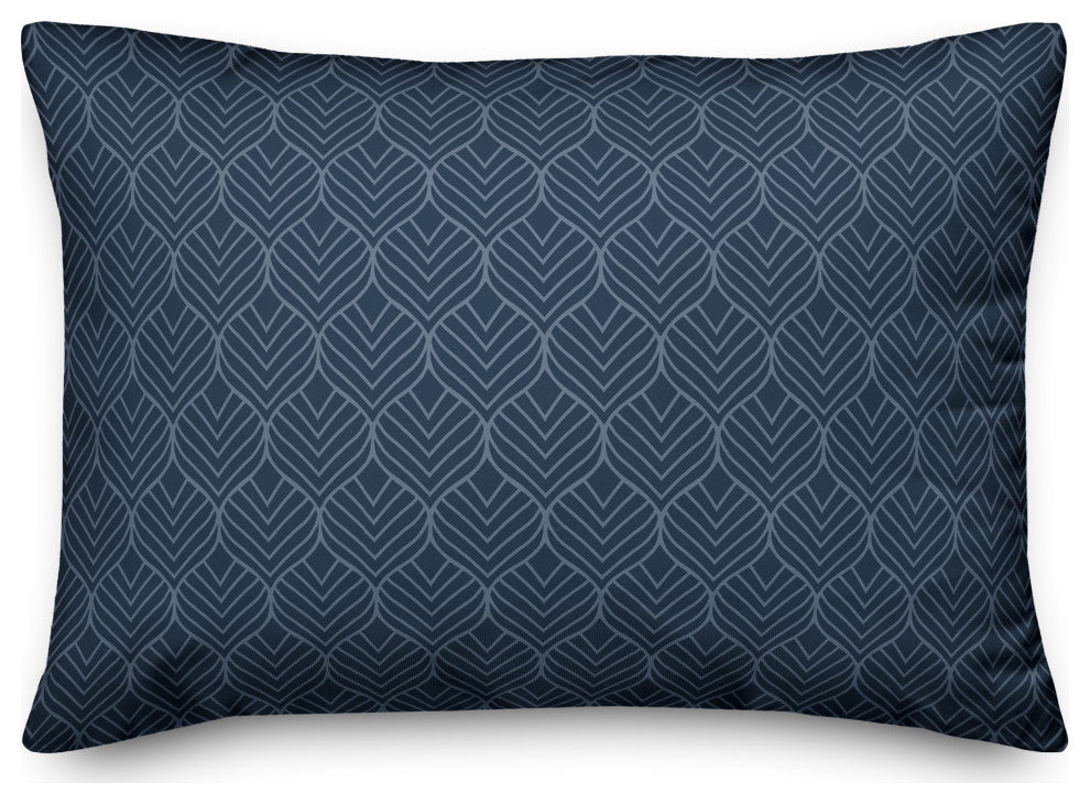 Geo Leaf Pattern 10 14x20 Spun Poly Pillow