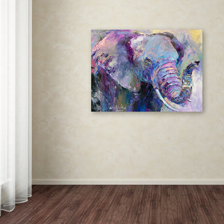 Richard Wallich 'Blue Elephant' Canvas Art, 24 x 18