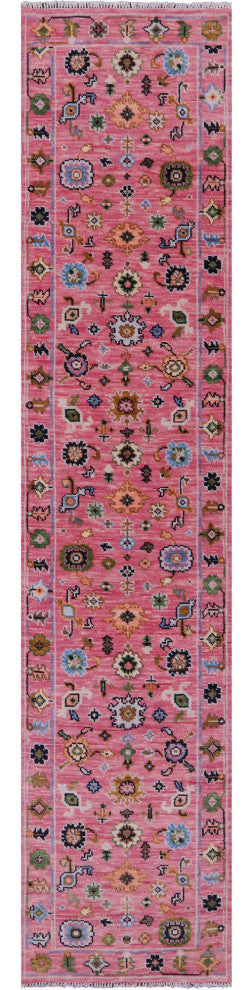 2' 7" X 12' 0" Turkish Oushak Handmade Wool Runner Rug - Q15904