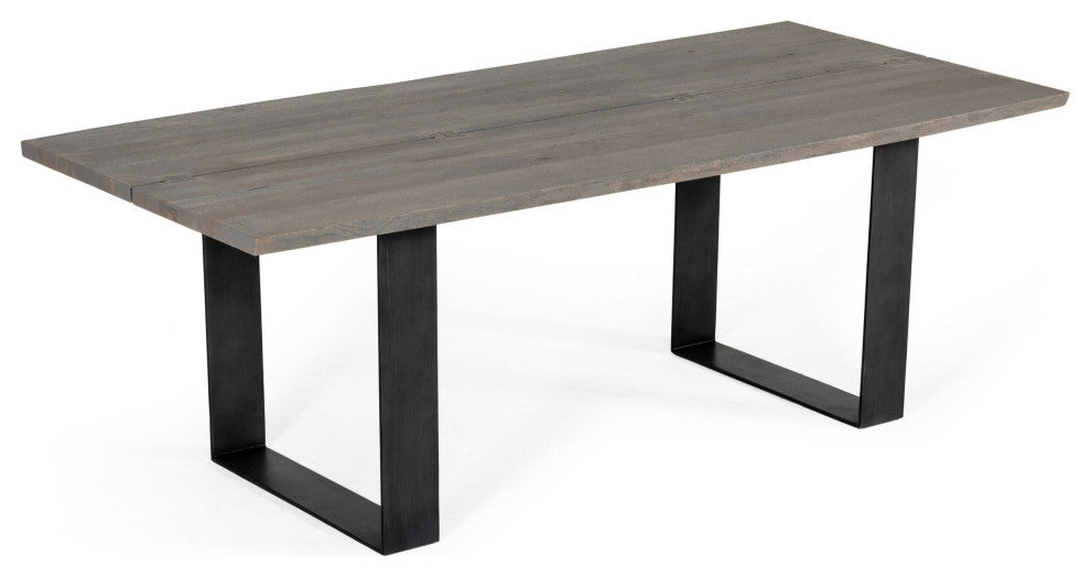 Modrest Murphy Modern Gray Aged Oak Dining Table