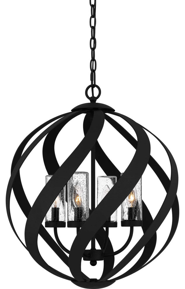 Quoizel BMS2820 Blacksmith 4 Light 20"W Multi Light Pendant - Earth Black