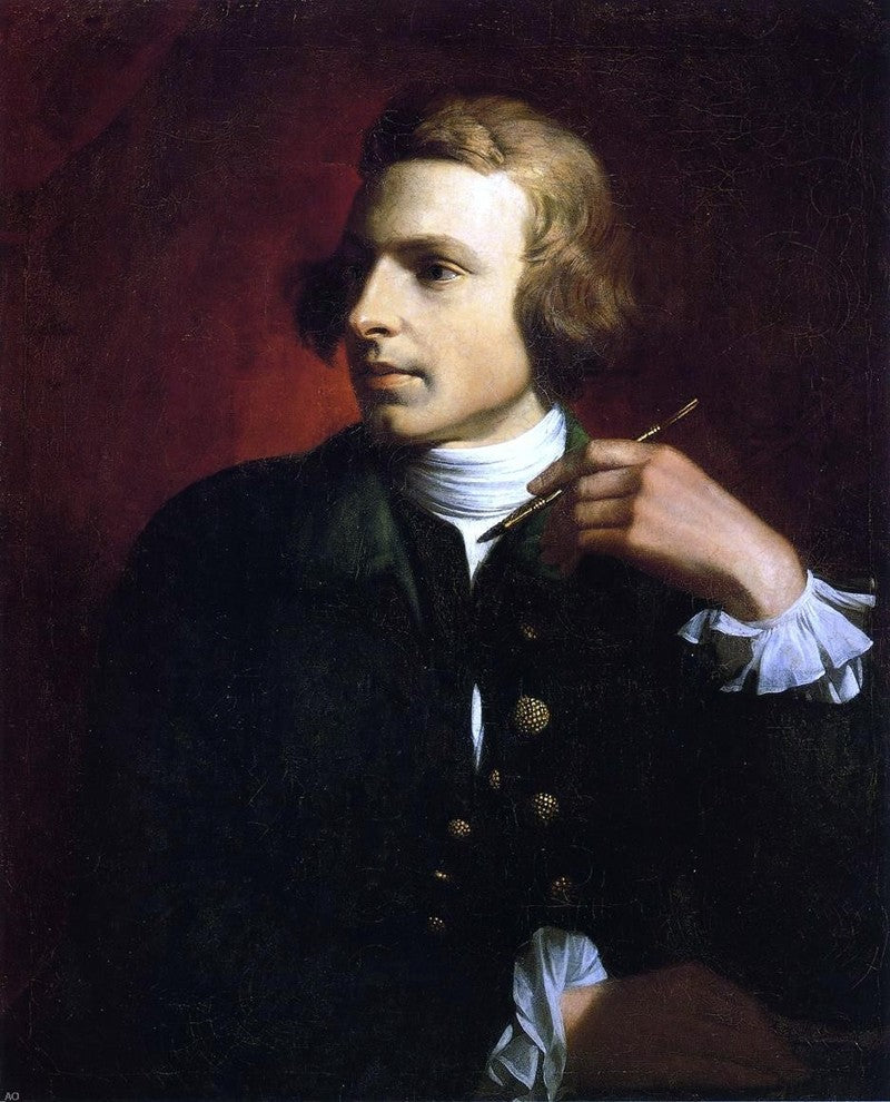 Benjamin West Charles Wilson Peale, Gallery Wrapped Canvas Print, 20"x25"