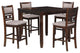 Gary 42 Inch 5 Piece Counter Table Set, Cherry Brown