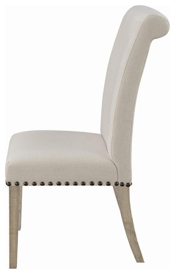 Salem Upholstered Side Chairs Rustic Smoke and Grey (Set of 2)