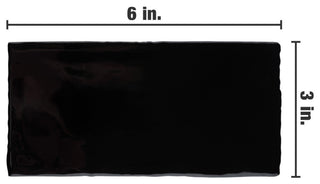 Castillo Black Ceramic Wall Tile
