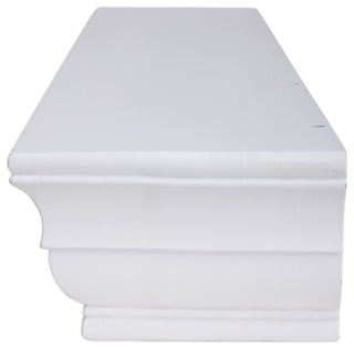Dogberry Collections Shaker Wood Mantel, White, 60"