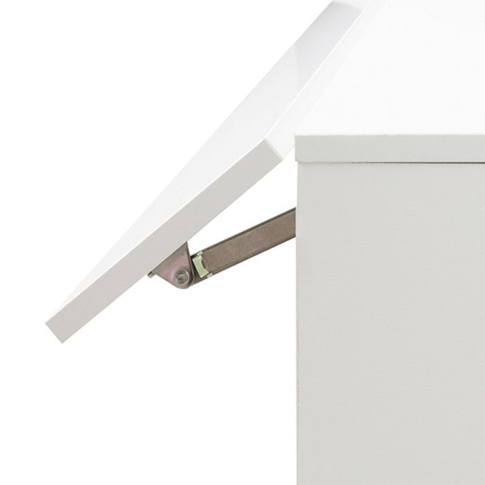 Modern White MDF benches Wall Mounted Floating TV stand with 20 Color LEDs