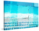 "Umbrella Haze" Painting Print on Wrapped Canvas, 30"x20"