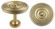 Large Swirl Drapery Medallion Holdback, Renaissance Gold