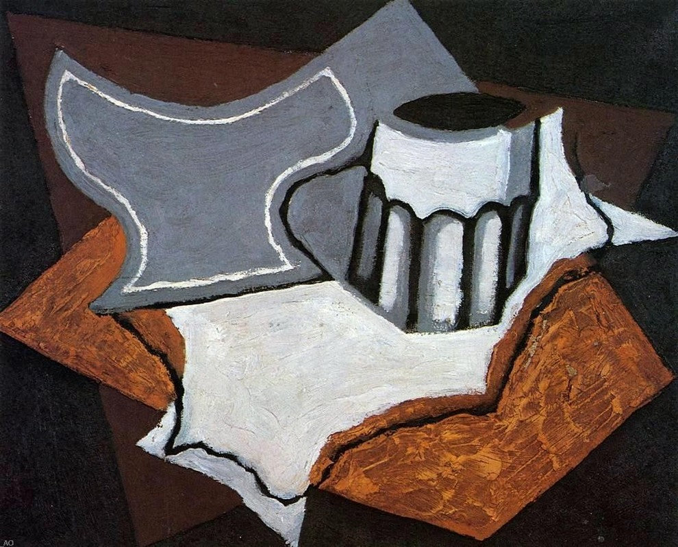 Juan Gris The Goblet, 20"x25" Wall Decal