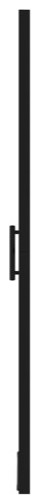 vidaXL Shower Door Bathroom Shower Enclosure Tempered Glass 39.4"x70.1" Black