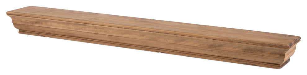 Dogberry Collections Shaker Wood Mantel, Aged Oak, 72"