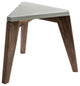 Stool, Walnut and Concrete