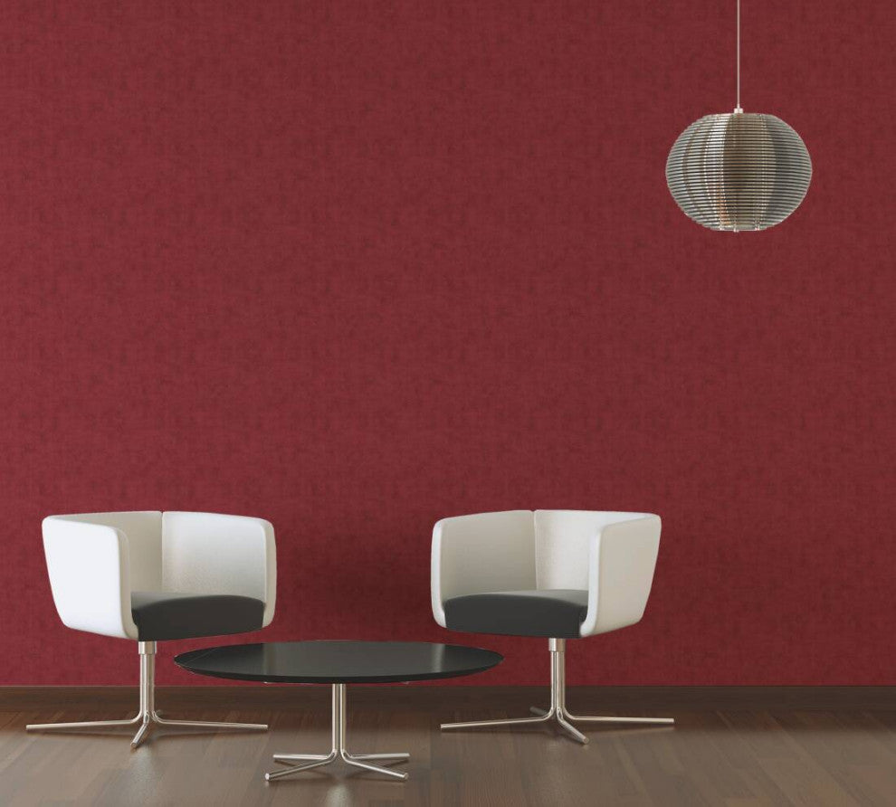 Plain Textured Wallpaper, Random Grainy Spots, 374172, Bordeaux Red, 1 Roll