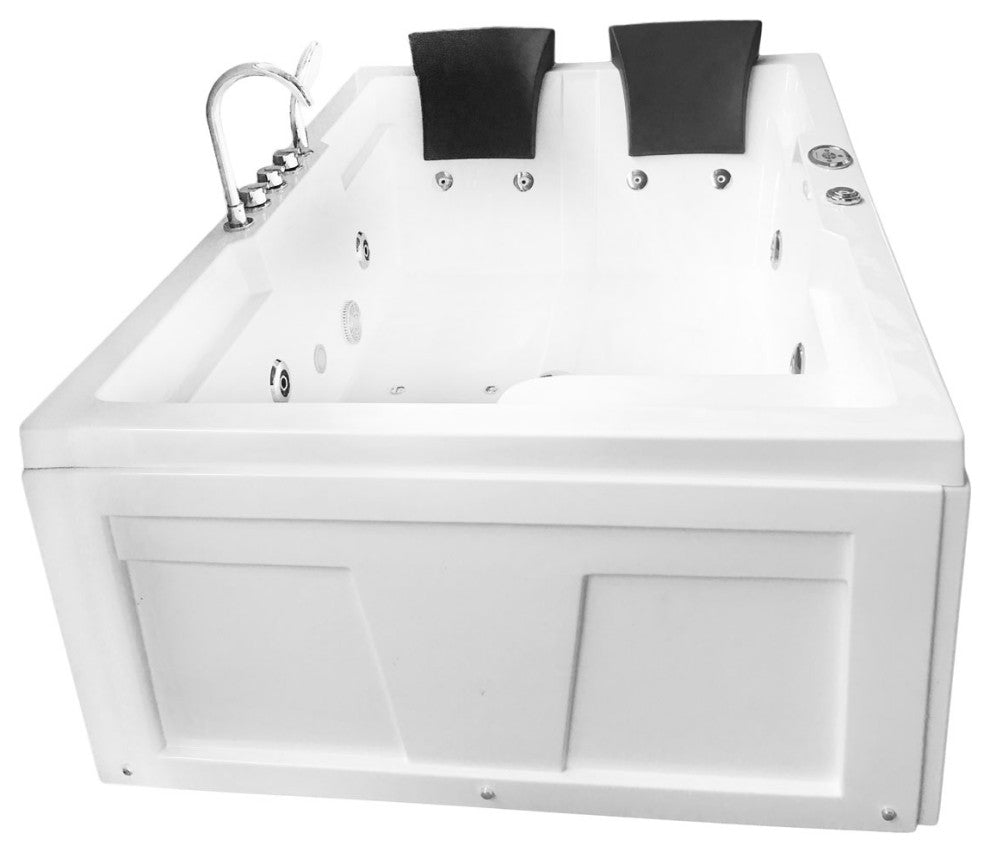 Whirlpool Bathtub 71"x47" Double Pump Heater, Yellowstone