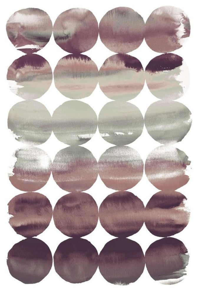"Summer Dots Plum" Digital Paper Print by Elyse DeNeige, 18"x26"