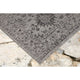 Carmel Vintage Floral Indoor/Outdoor Rug, Black, 1'11"x7'6" Runner