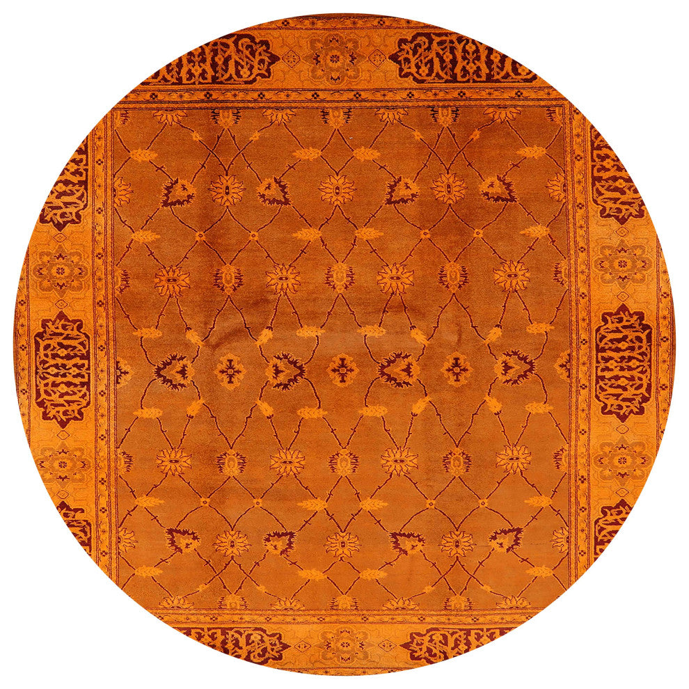 Ahgly Company Indoor Round Mid-Century Modern Area Rugs, 5' Round