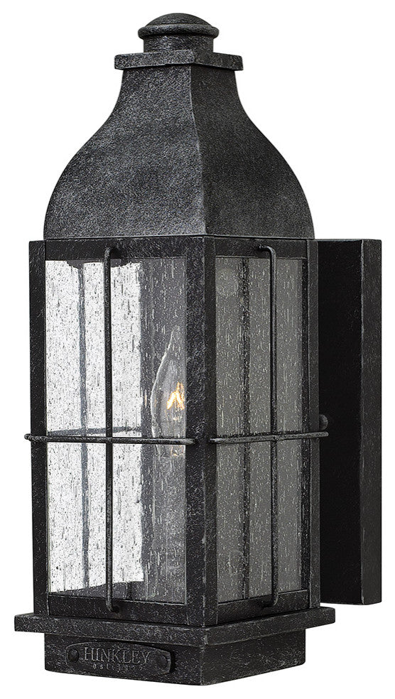 Hinkley Bingham Small Wall Mount Lantern, Greystone
