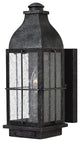 Hinkley Bingham Small Wall Mount Lantern, Greystone