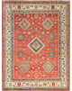Crimson Red, Special Kazak Wool Hand Knotted Oriental Rug, 9'x11'9"