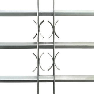 vidaXL Window Security Bars Extendable Window Guard Grill Galvanized Steel
