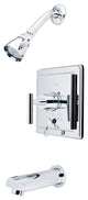 Kingston Brass Sungle-Handle Tub and Shower Faucet, Polished Chrome