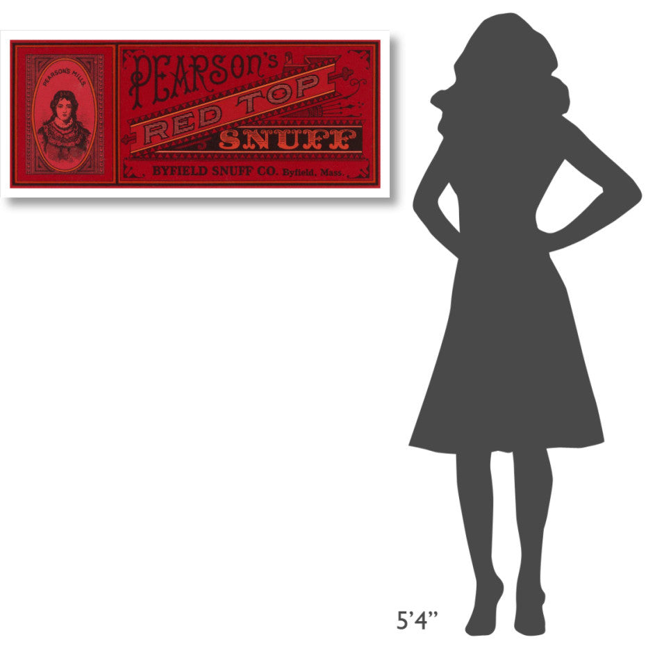 "Pearson's Red Top Snuff" Digital Paper Print by Retrolabel, 42"x18"