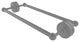 Prestige Regal 18" Back to Back Shower Door Towel Bar, Matte Gray