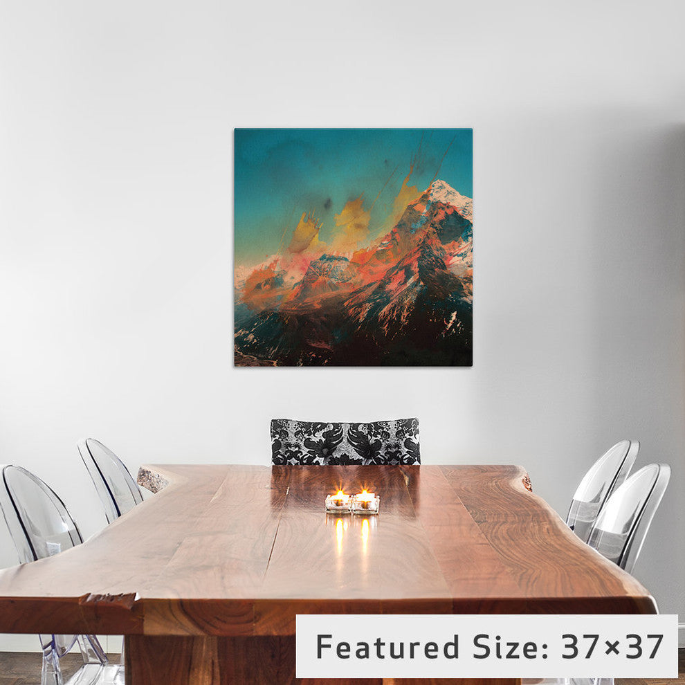 "Mountain Splash" by Andreas Lie, 26x26x1.5