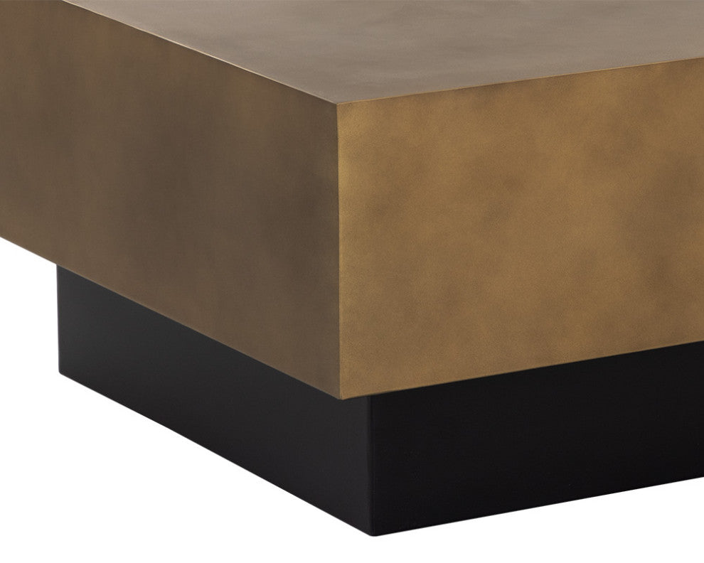 Blakely Coffee Table Antique Brass