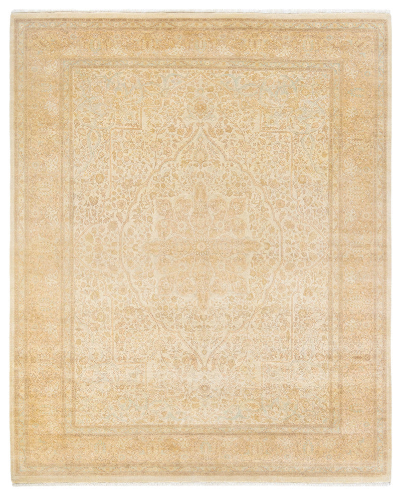Alaina, One-of-a-Kind Hand-Knotted Area Rug Ivory, 8'4"x10'4"