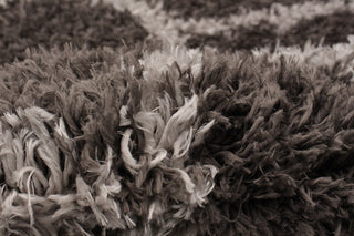 eCarpetGallery Shag Area Rug, Dark Grey, 5'3" x 7'3"