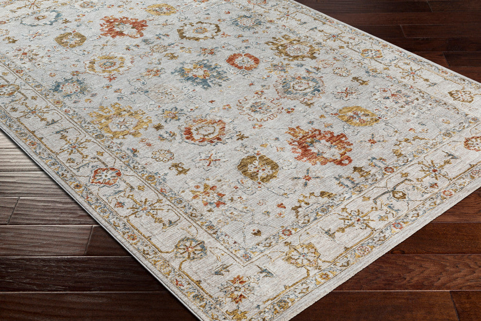 Reina REN-2307 Gray Multi Machine Woven 2'7" x 10' Rug