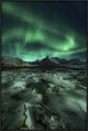 "Ice Cracking" Framed Canvas Giclee by Javier De La, 25x37"