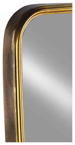 55" Gold Floor Mirror With Easel Back