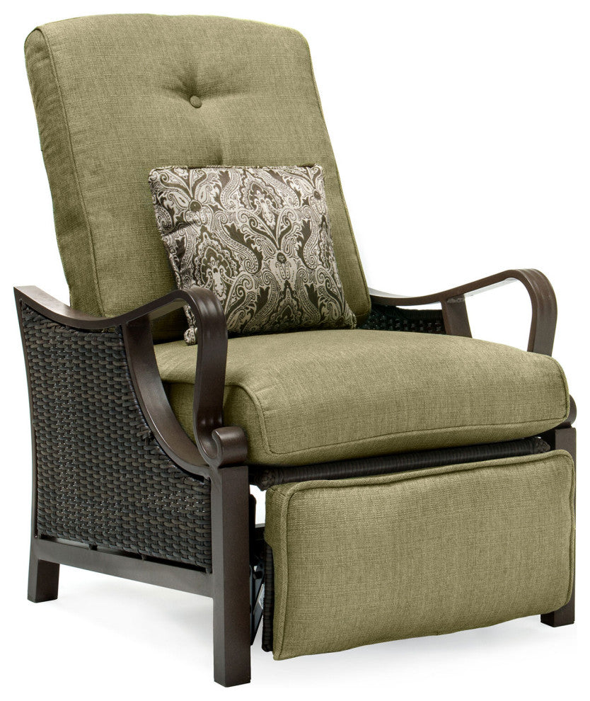 Saratoga Outdoor Luxury Recliner, Vintage Meadow
