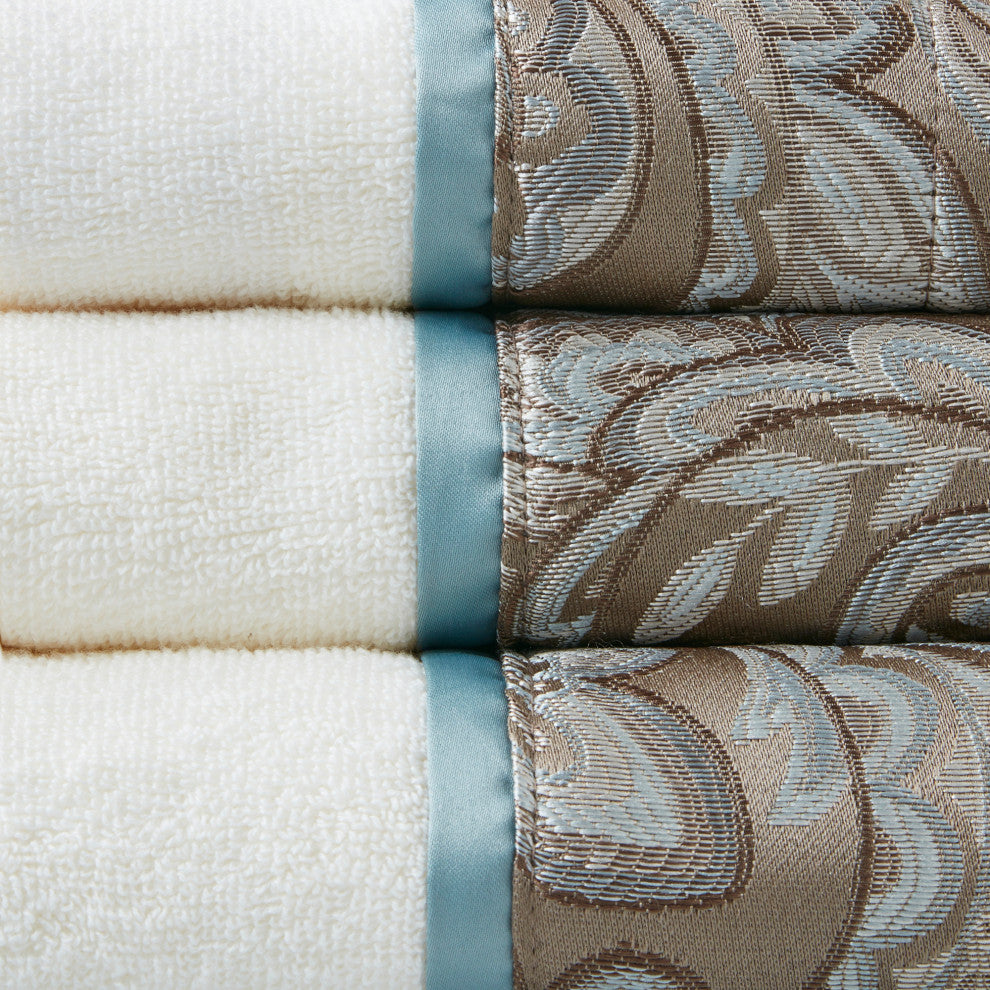 Madison Park Aubrey 6-Piece Bath Towel, Brown