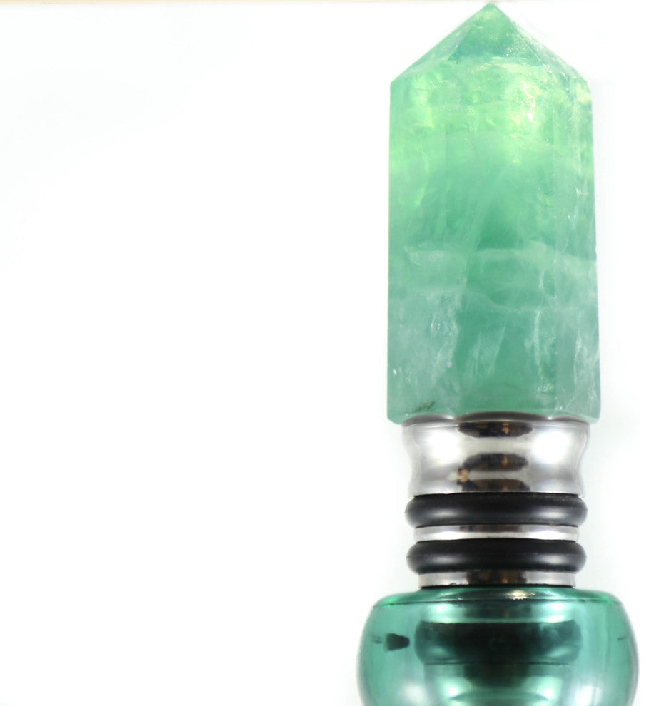 Green Fluorite Wine Stopper
