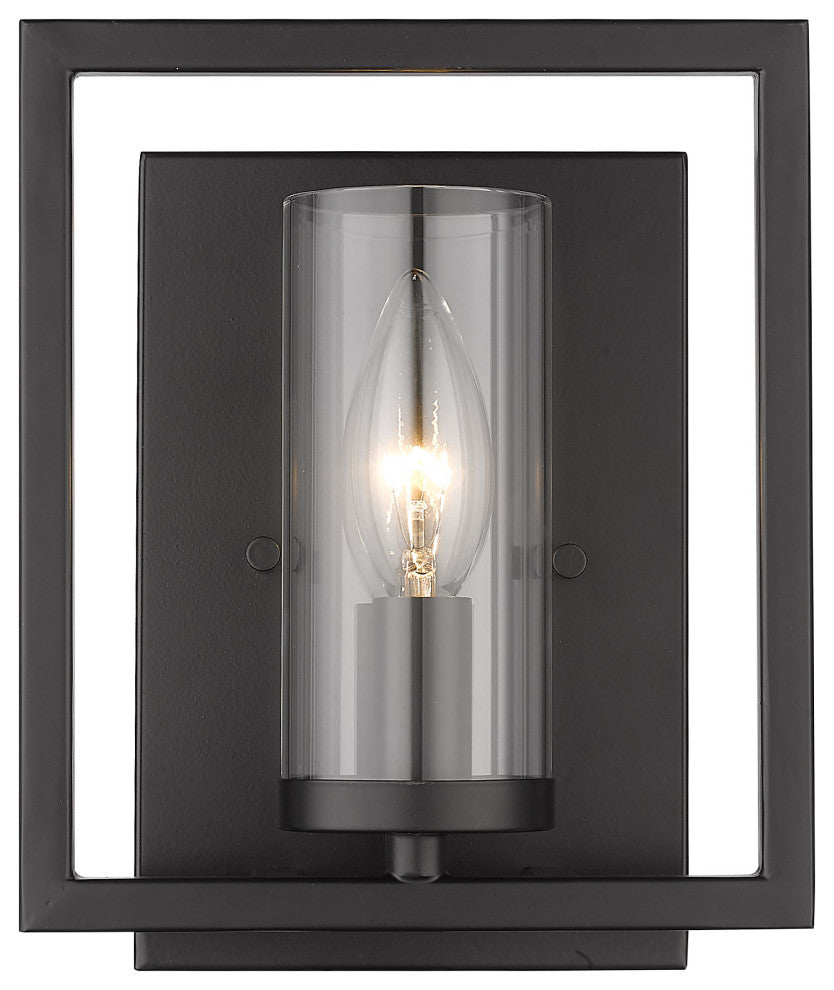 Marco 1 Light Wall Sconce Matte Black