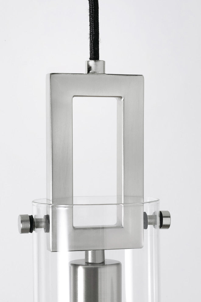 Houston Pendant Light, Satin Nickel, 4, Med Base Pendant