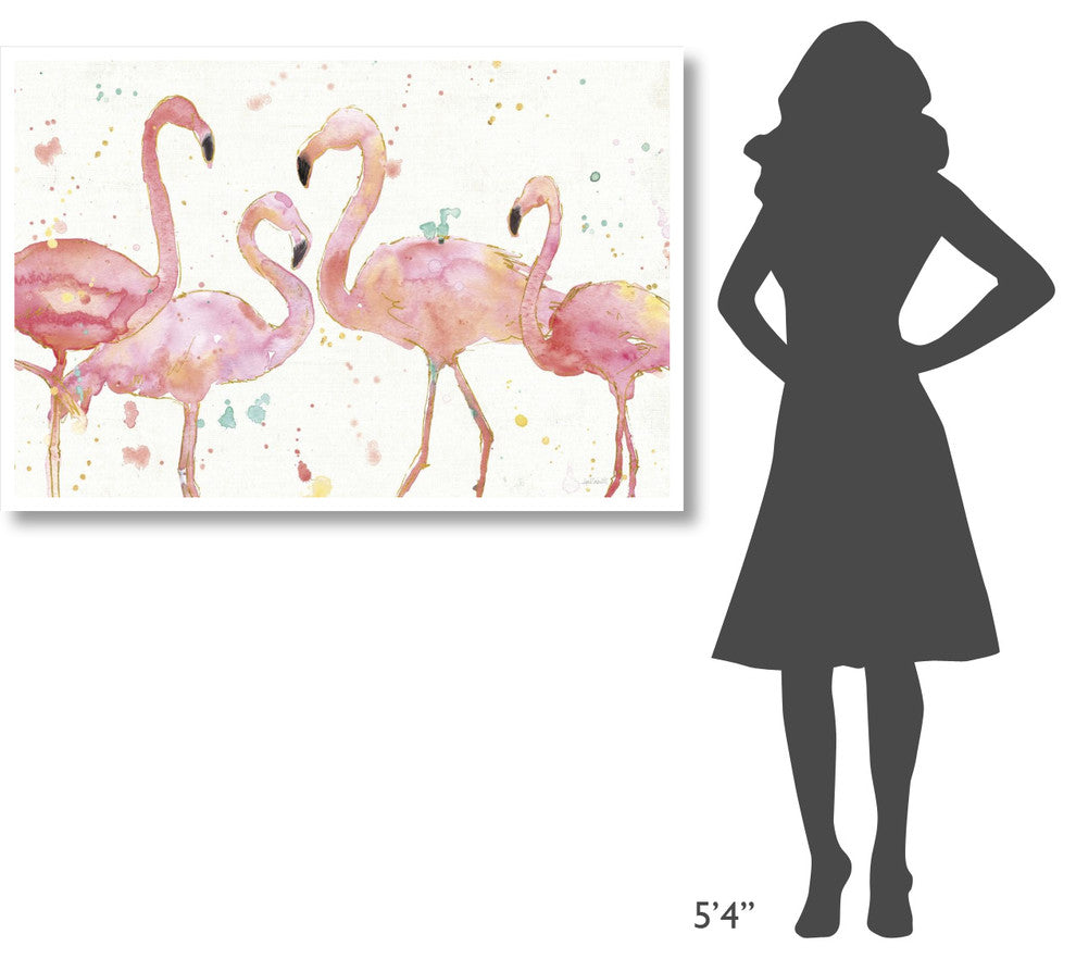 "Flamingo Fever I" Digital Paper Print by Anne Tavoletti, 50"x34"