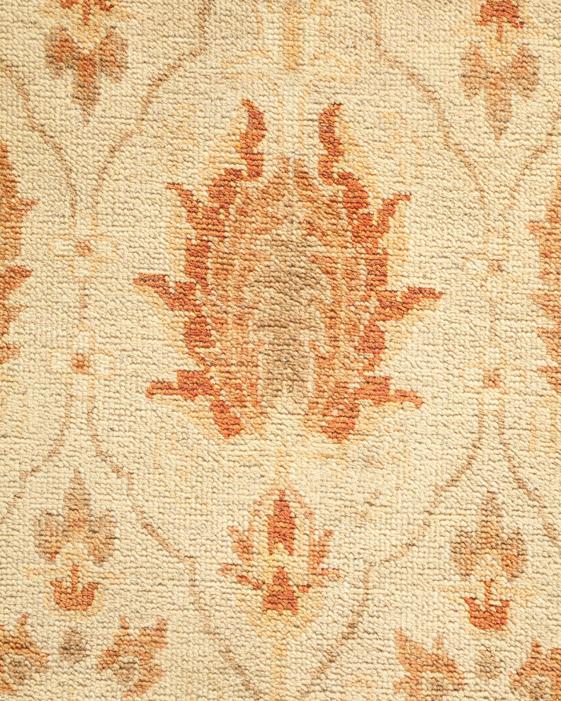 Mogul, One-of-a-Kind Hand-Knotted Runner Ivory, 2'7"x11'10"
