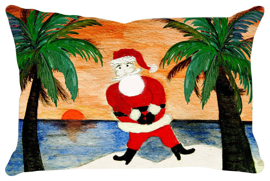 Holiday Pillow Sham, 30"x20", Santa Island