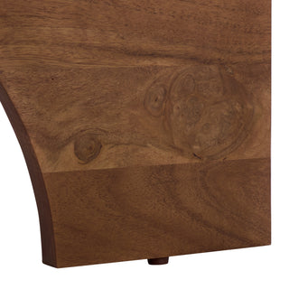 Safavieh Couture Jaslina Marble Top Coffee Table, Dark Walnut/Brown