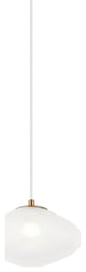 Matteo Lighting C60201AG Pendant Light, Aged Gold Brass Finish