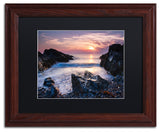 Blanchette Photography 'Rocky Cove', Wood Frame, Black Matte, 14"x11"