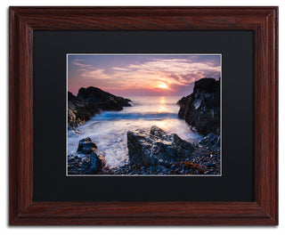 Blanchette Photography 'Rocky Cove', Wood Frame, Black Matte, 14"x11"