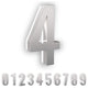 5 in ABS Backlit LED Floating Address Number, Up-Scale Modern Look LumaNumbers,