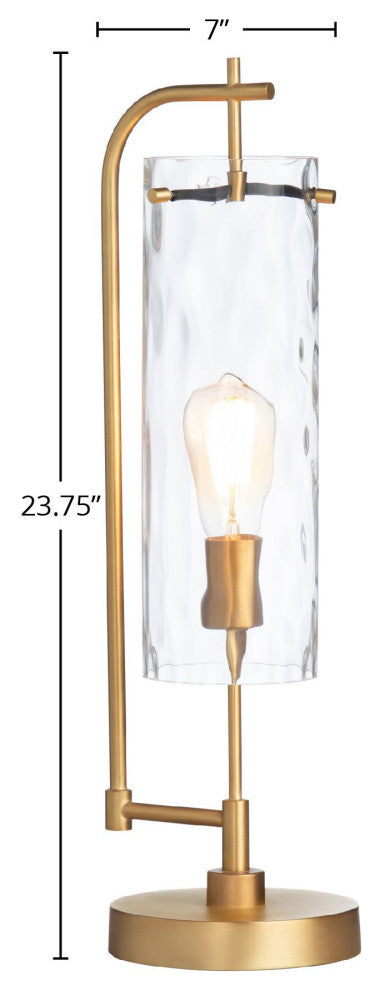 Lullisto Metal Table Lamp with Glass Shade